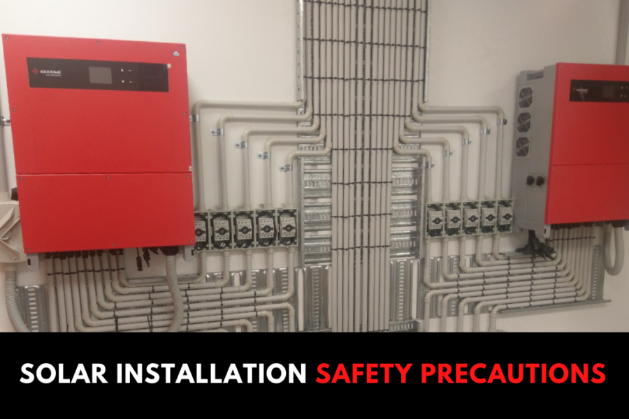 Safety rules for installing solar systems