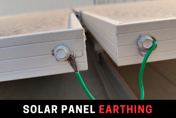 solar panels earthing