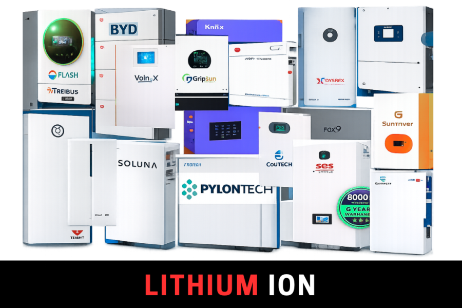 Lithium-ion battery collection display
