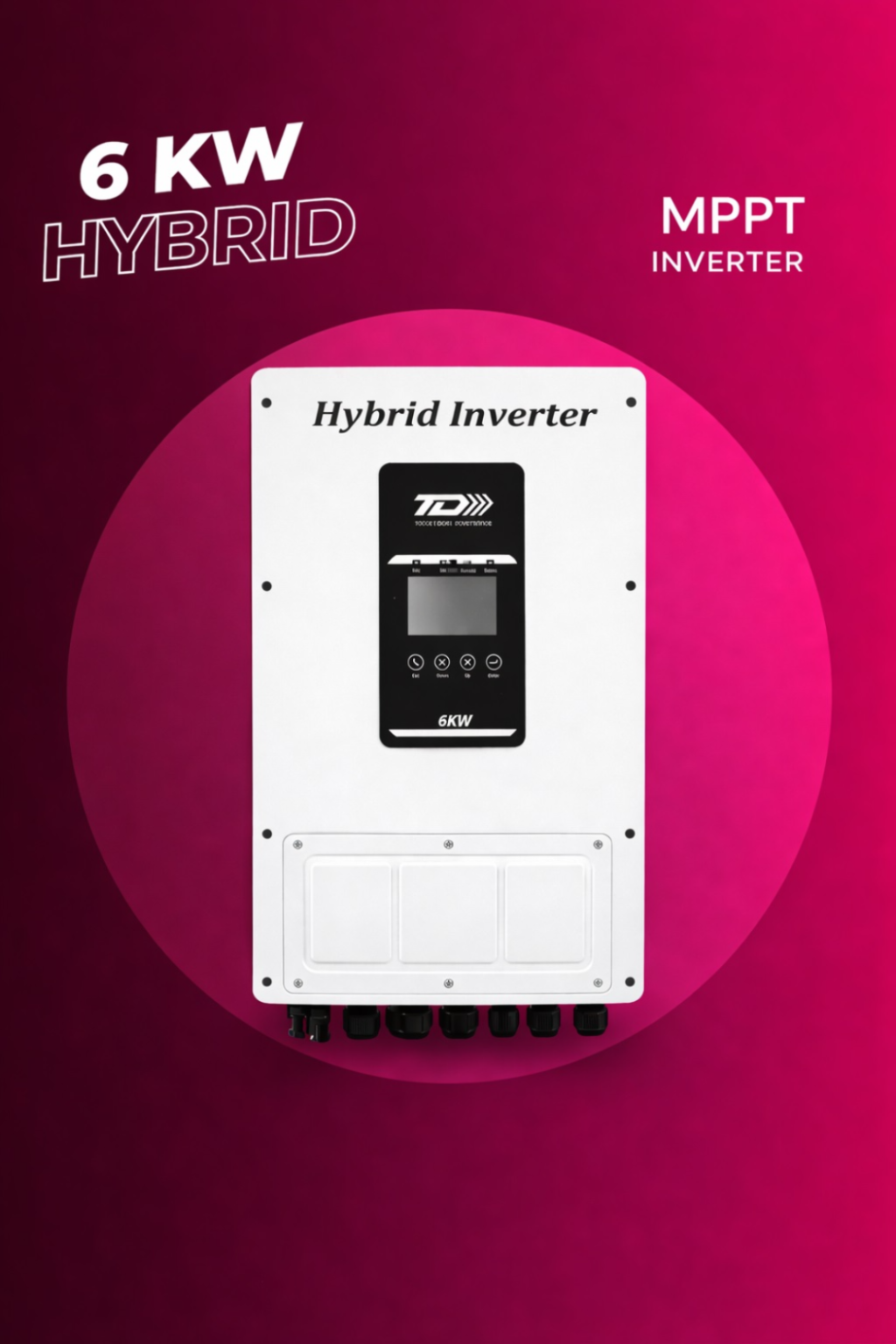 Thousand Dimension 6kW 48V Hybrid Solar Inverter Dual MPPT