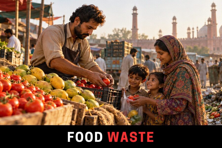 Lahore produce vendor saving edible fruit as Pakistan marks the International Day of Awareness of Food Loss and Waste